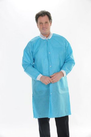 Picture of Lab Coat ValuMax® Extra-Safe™ Aqua 3X-Large Knee Length Limited Reuse3660AQ3XL
