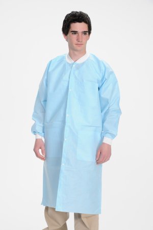 Picture of Lab Coat ValuMax® Extra-Safe™ Sky Blue 2X-Large Knee Length Limited Reuse3660SB2XL