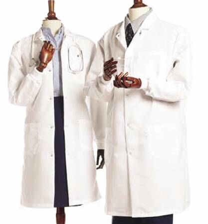 Picture of Lab Coat White Large Knee Length Reusable439-L