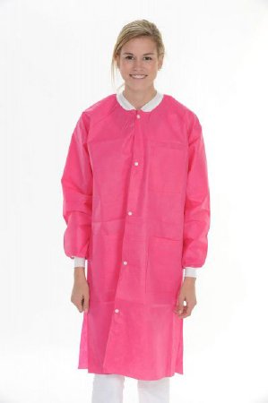 Picture of Lab Coat ValuMax® Extra-Safe™ Hot Pink Medium Knee Length Limited Reuse3660HPM
