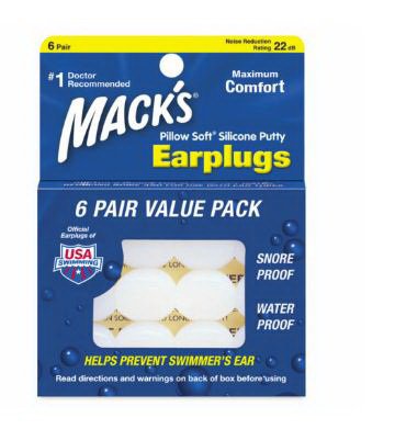 Picture of Ear Plugs Macks® Pillow Soft® Cordless One Size Fits Most Clear03373200007