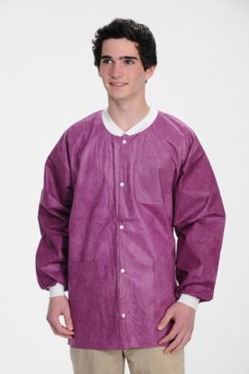 Picture of Lab Jacket ValuMax® Extra-Safe™ Cranberry X-Large Hip Length Limited Reuse3630CYXL