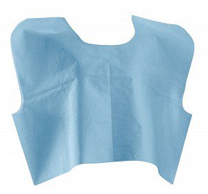 Picture of Exam Cape Blue One Size Fits Most Front / Back Opening Without Closure Female503 S