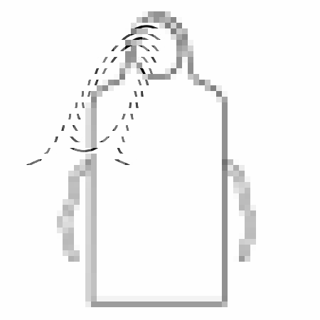 Picture of General Purpose Apron One Size Fits Most Bib Style White Disposable69350