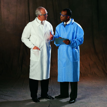 Picture of Lab Coat Blue X-Large Knee Length Disposable10048