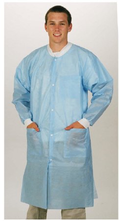 Picture of Lab Coat ValuMax® Sky Blue Small Knee Length Limited Reuse3460LBS
