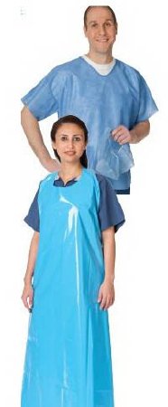 Picture of Scrub Shirt Medium Blue 2 Pockets Short Sleeve Unisex23502T