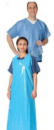 Picture of Scrub Shirt Medium Blue 2 Pockets Short Sleeve Unisex23502T