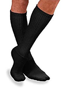 Picture of Diabetic Socks JOBST® Sensifoot™ Knee High X-Large (12-1/2 to 14 Inch Shoe Black Closed Toe110869