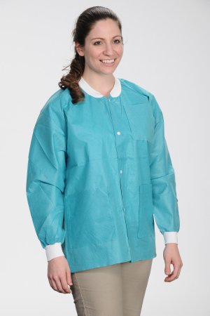 Picture of Lab Jacket ValuMax® Extra-Safe™ Teal X-Small Hip Length Limited Reuse3630TE-XS