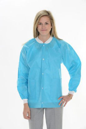 Picture of Lab Jacket ValuMax® Extra-Safe™ Aqua X-Large Hip Length Limited Reuse3630AQXL