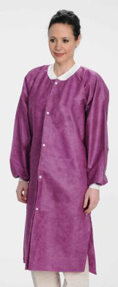 Picture of Lab Coat ValuMax® Extra-Safe™ Cranberry 3X-Large Knee Length Limited Reuse3660CY3XL