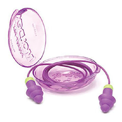 Picture of Ear Plugs Rockets® Corded One Size Fits Most Purple / Green6405