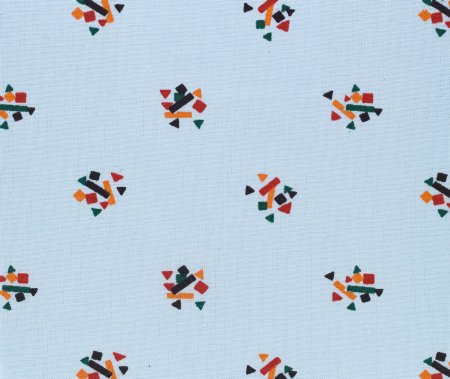 Picture of Patient Exam Gown Large Kaleidoscope Blue Print Reusable74GG4431