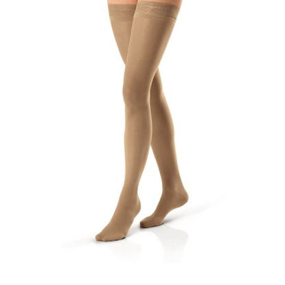 Picture of Compression Stocking JOBST® Relief® Thigh High Medium Beige Closed Toe114641