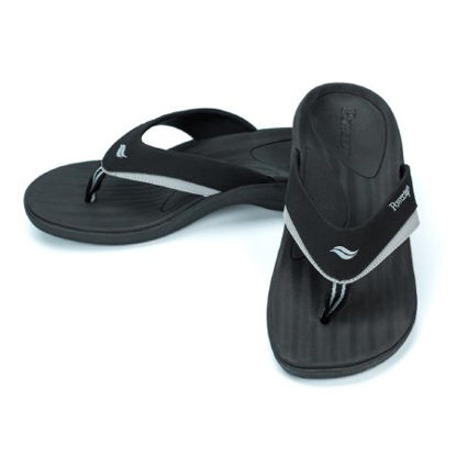 Picture of Orthotic Sandal Powerstep® Men's FUSION® Male Black / Gray8000-1013