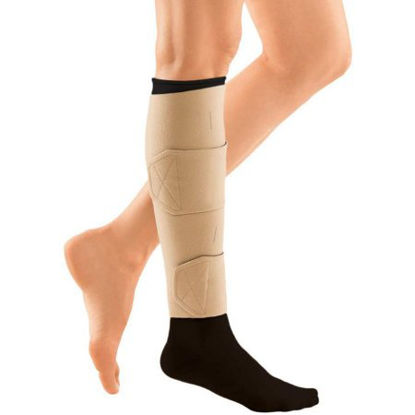 Picture of Compression Wrap circaid® juxatalite® HD Lower Leg Large / Full Calf / Long Tan Open ToeCJL4L003