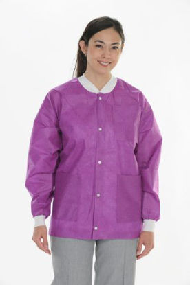 Picture of Lab Jacket ValuMax® Extra-Safe™ Plum Large Hip Length Limited Reuse3630PUL