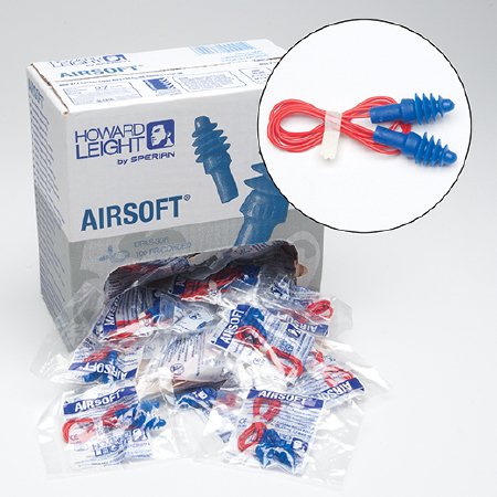 Picture of Ear Plugs Airsoft® Corded One Size Fits Most RedDPAS-30R