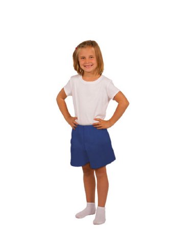 Picture of Exam Shorts Small Blue Polyester / Polyethylene Pediatric DisposableS2SM-4