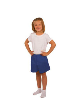 Picture of Exam Shorts Small Blue Polyester / Polyethylene Pediatric DisposableS2SM-4
