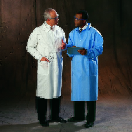 Picture of Lab Coat Blue Small Knee Length Disposable10045