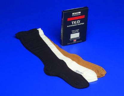 Picture of Anti-embolism Stocking T.E.D.™ Knee High Small / Long Beige Closed Toe4317-