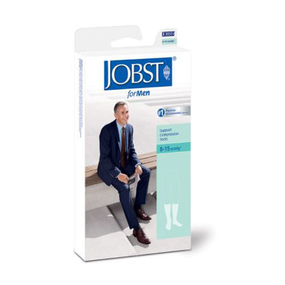 Picture of Compression Socks JOBST® for Men Knee High X-Large White Closed Toe110334
