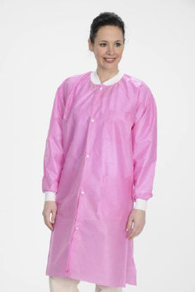 Picture of Lab Coat ValuMax® Extra-Safe™ Raspberry 4X-Large Knee Length Limited Reuse3660RB4XL