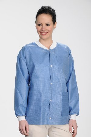 Picture of Lab Jacket ValuMax® Extra-Safe™ True Blue 3X-Large Hip Length Limited Reuse3630TB3XL