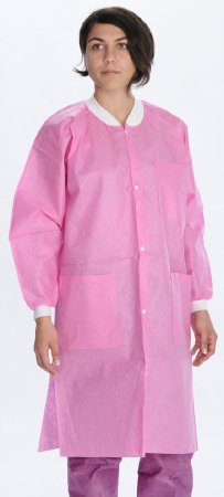 Picture of Lab Coat ValuMax® Extra-Safe™ Raspberry 3X-Large Knee Length Limited Reuse3660RB3XL
