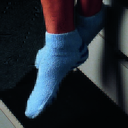 Picture of Slipper Socks Adult Large Blue Above the Ankle90947