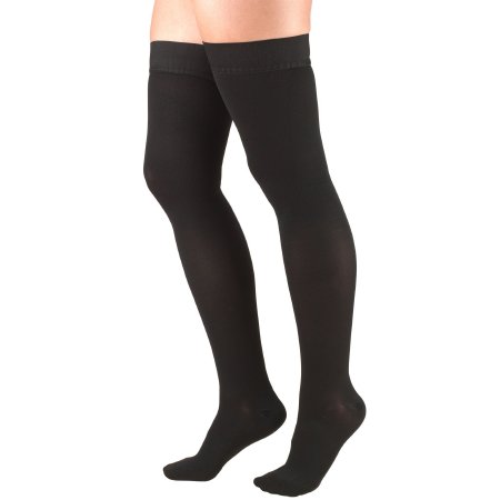 Picture of Compression Stocking Truform® Thigh High Medium Black Closed Toe8868-BL-MED