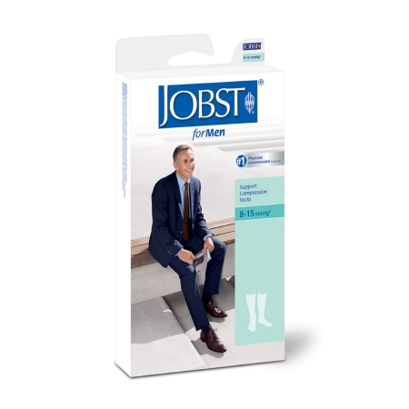 Picture of Compression Socks JOBST® for Men Knee High Medium White Closed Toe110332