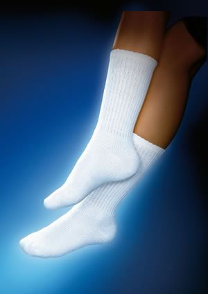 Picture of Diabetic Compression Socks JOBST® Sensifoot™ Crew Small Navy Closed Toe110846