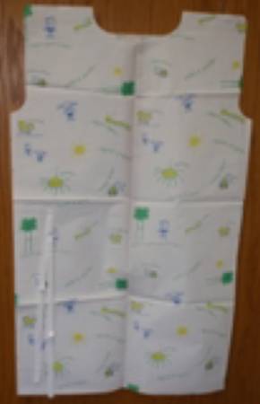 Picture of Patient Exam Gown Choice Medium Kid Design (Bugs and Things Print) Disposable981436