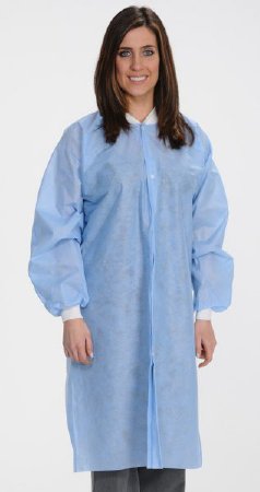 Picture of Lab Coat ValuMax® Easy-Breathe Medium Blue 3X-Large Knee Length Limited Reuse3560MBXXXL