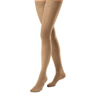Picture of Compression Stocking JOBST® Relief® Thigh High Large Beige Closed Toe114642