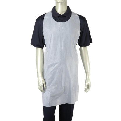 Picture of General Purpose Apron Bib Style White Disposable750072505