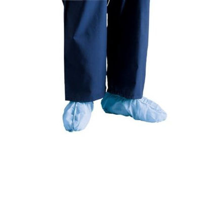 Picture of Shoe Cover Cardinal Health™ One Size Fits Most Shoe High Nonskid Sole Blue NonSterile5852