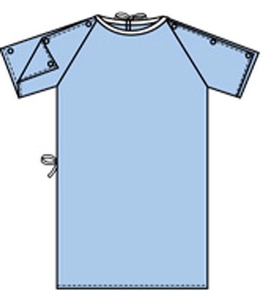 Picture of Patient Exam Gown X-Large Blue ReusableV64-4342IB