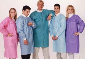 Picture of Lab Coat ValuMax® Extra-Safe™ Medical Blue Small Knee Length Limited Reuse3660MBS