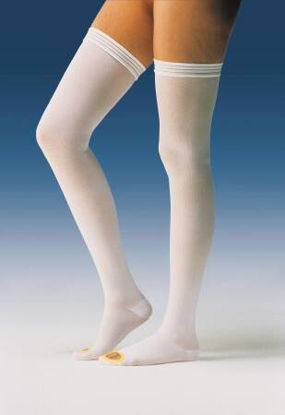 Picture of Anti-embolism Stocking JOBST® Anti-Em/GPT™ Thigh High Medium / Short White Inspection Toe111454