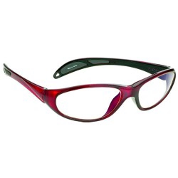 Picture of Radiation Protection Glasses Wolf So-Rad Wraparound Clear Tint Glass Lens Black Frame Over Ear One Size Fits Most14139-BK