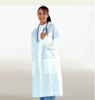 Picture of Lab Coat ValueCare® White X-Large Knee Length Disposable6320-155