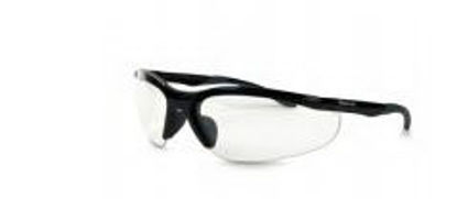 Picture of Safety Glasses Elite Safety Series Rimless Wrap Antifog Coating Clear Tint Polycarbonate Lens Black Frame Over Ear One Size Fits MostVSL008PS