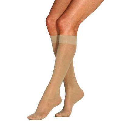 Picture of Compression Stocking JOBST® UltraSheer Knee High Medium Sun Bronze Closed Toe119230