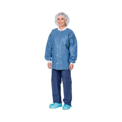 Picture of Warm-Up Jacket Precept® Periwinkle 2X-Large Hip Length Disposable1725XXL