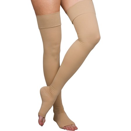 Picture of Compression Stocking Loving Comfort® Thigh High X-Large Beige Closed Toe1673 BEI XL