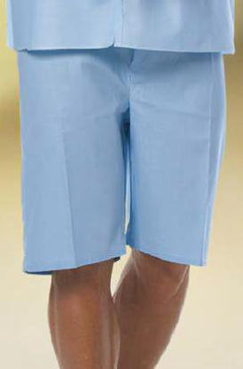 Picture of Pajama Shorts EZ Glide® 2X-Large Light Blue Adult Unisex7837-2XL